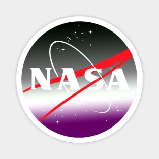 Subtle Asexual NASA Magnet